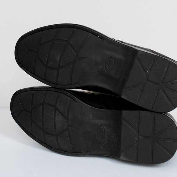 Neil M Shoes Mens 11.5 EEE Wide Black Leather Designer Lace Up Sporty Business - Picture 11 of 11